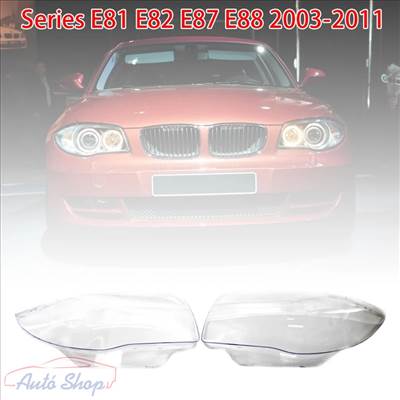 BMW 1 E87/E81/E82/E88 04-11 Első lámpa búra szett, lámpabúra fényszóró búra Minőségi termék BMW lámpa alkatrészek, 1 széria fényszóró búra