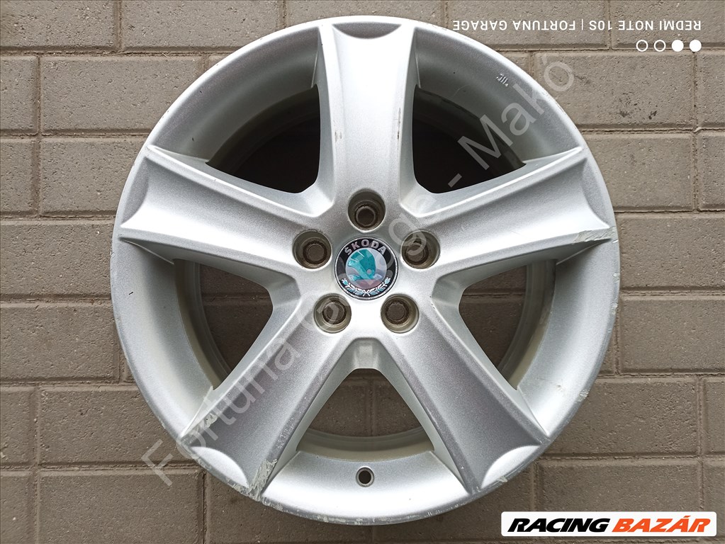 5x100 16" Skoda (6Y0) használt alufelni garnitúra 4. kép