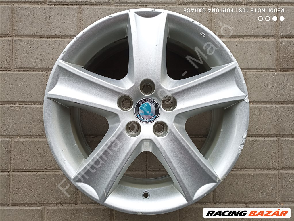 5x100 16" Skoda (6Y0) használt alufelni garnitúra 5. kép