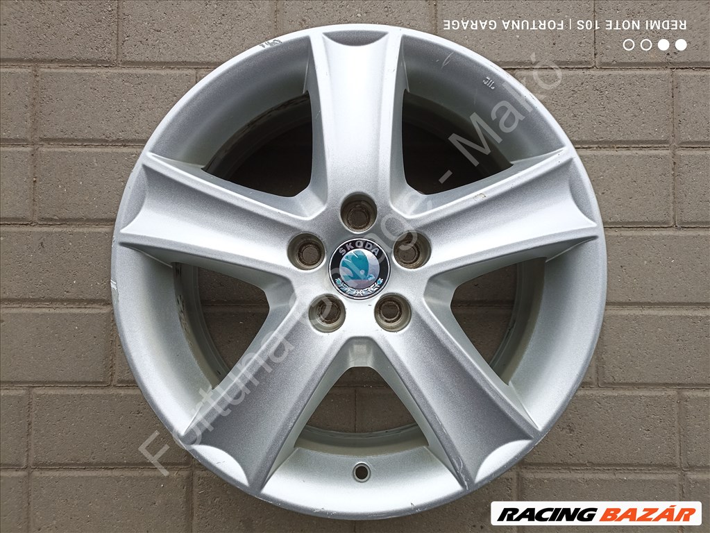 5x100 16" Skoda (6Y0) használt alufelni garnitúra 6. kép