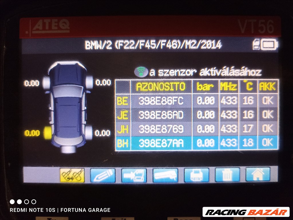 BMW használt TPMS garnitúra 3. kép