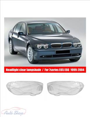 BMW 7 E65/E66 LÁMPA BÚRA SZETT 2001-2004, lámpabúra ,fényszóró búra ,Minőségi termék