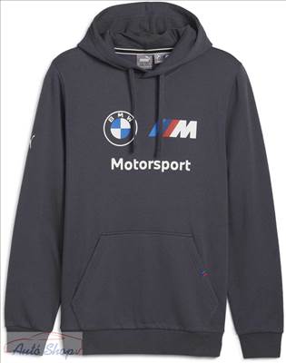 BMW M Motorsport Sötétszürke kapucnis Essentials polár kapucnis melegitő Pulóver felső BMW Ruházat 62130116