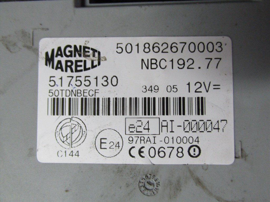 72468 Fiat Stilo 1,9 8v Diesel motorvezérlő szett 0281012862 4. kép