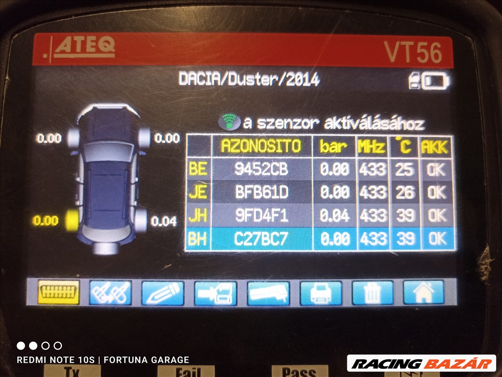 5x114,3 17" Renault újszerű alufelni garnitúra +TPMS (1,2) 10. kép