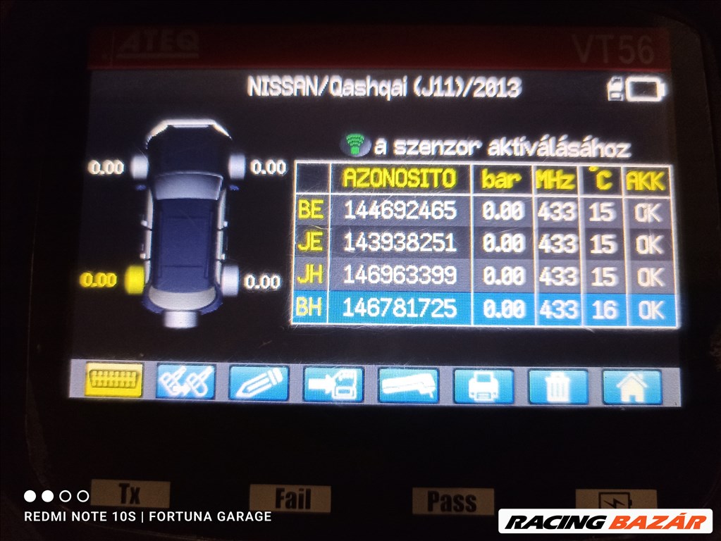 5x114,3 17" Renault újszerű alufelni garnitúra +TPMS (1,2) 11. kép