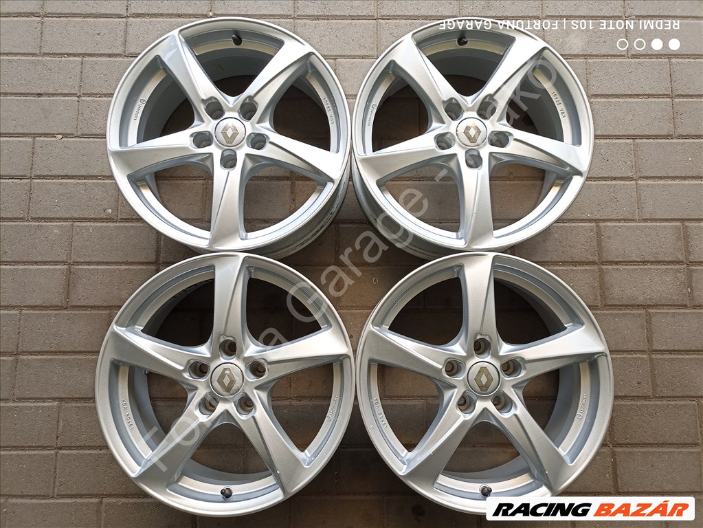 5x114,3 17" Renault újszerű alufelni garnitúra +TPMS (1,2) 1. kép