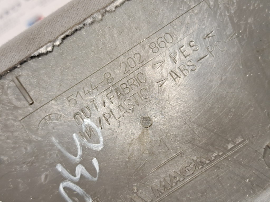 BMW E46 coupe szürke féklámpa pótféklámpa takaró tetõkárpit borítás 3. kép