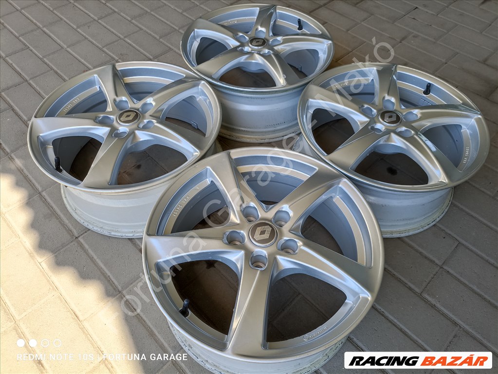 5x114,3 17" Renault használt alufelni garnitúra +TPMS (3) 2. kép