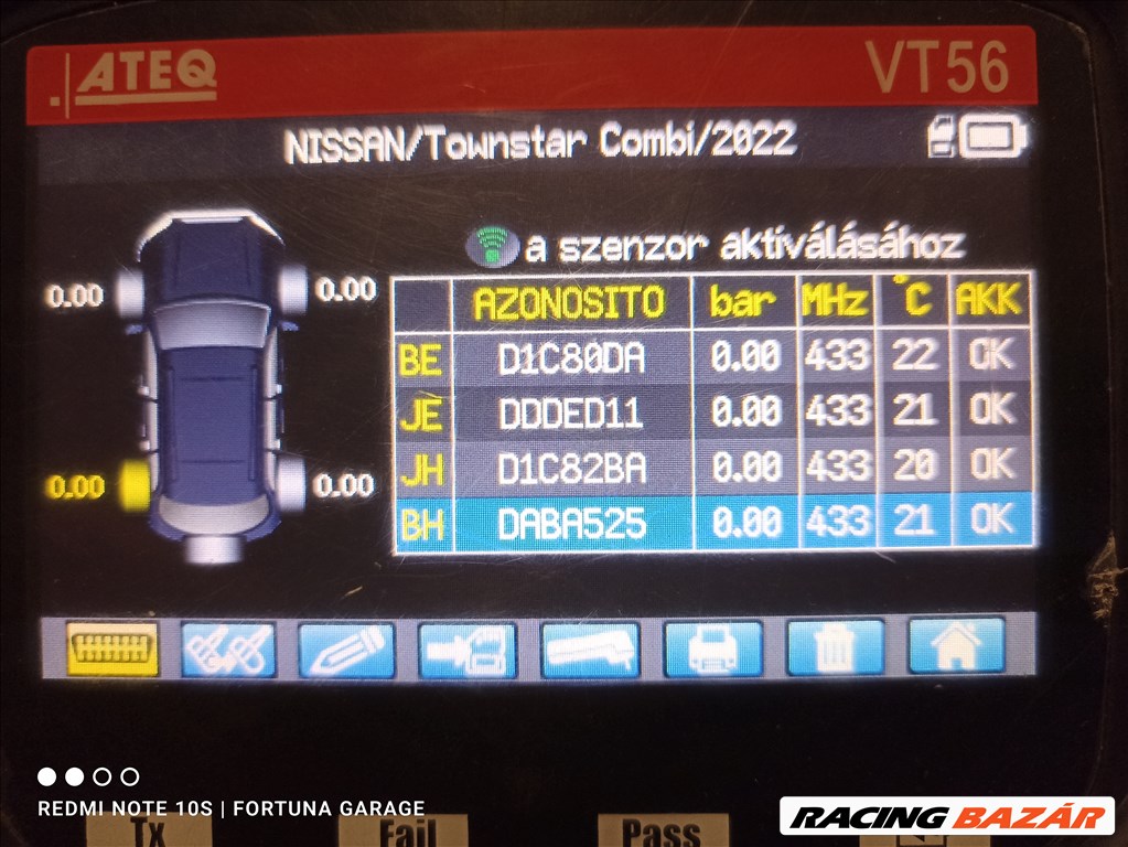 5x114,3 17" Renault használt alufelni garnitúra +TPMS (3) 10. kép