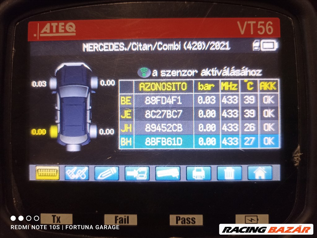 5x114,3 17" Renault használt alufelni garnitúra +TPMS (3) 11. kép