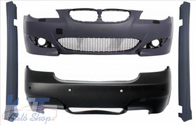 BMW E60 Limuzin PDC-S , LÁMPAMOSÓS M5 Style LÖKHÁRÍTÓ CSOMAG SZETT