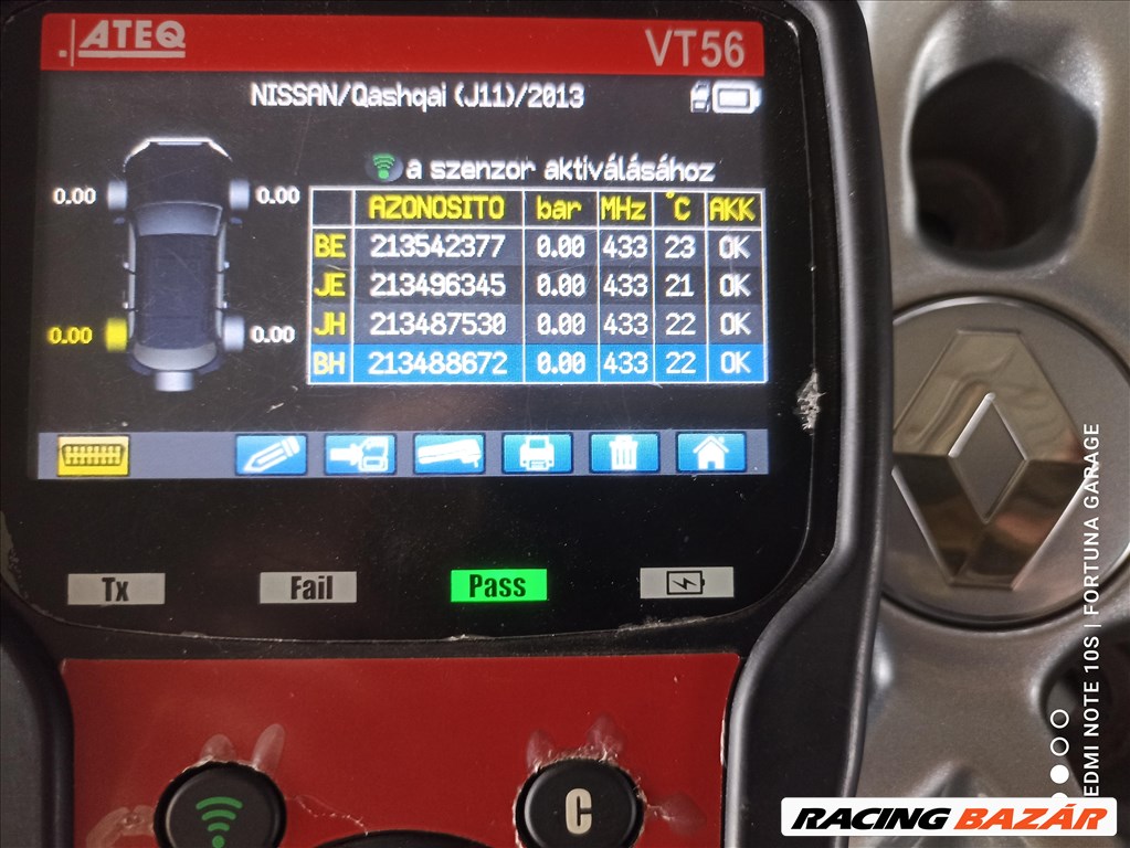 5x114,3 17" Renault újszerű alufelni garnitúra +TPMS (4) 10. kép