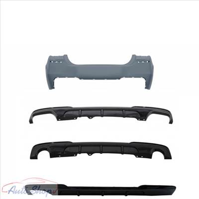 BMW F10 M5 M-Packet hátsó lökhárító szett fényes fekete M-Performance diffúzoral