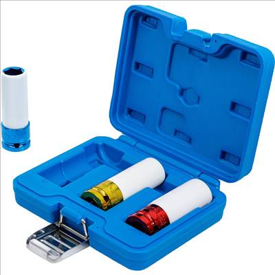 BGS Védőburkolatos ütvecsavarozó dugókulcs készlet, 1/2" meghajtás, 17/19/21mm, 3db - BGS-7200