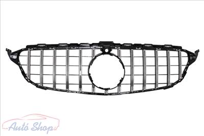 Mercedes-Benz C-Klasse (W205) AMG GT-R Panamericana Jelnélküli Hűtőrács Fekete-Króm Évj.: 2014 - 2018 Minőségi termék