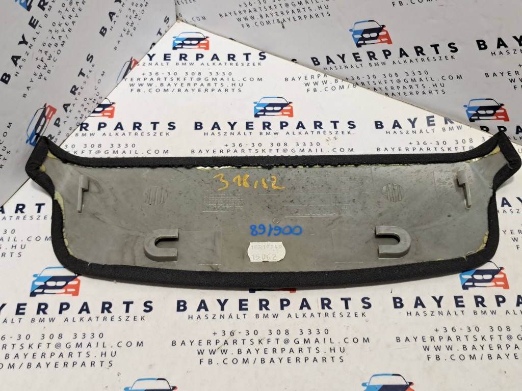 BMW E46 sedan fekete féklámpa pótféklámpa takaró tetõkárpit borítás 3. kép