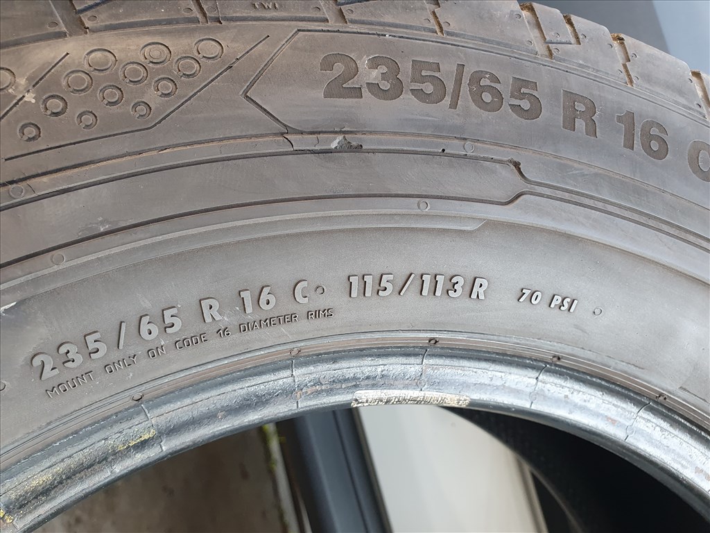  235/65 R16C használt Continental ContiVanContact nyárigumi 4 db 5. kép