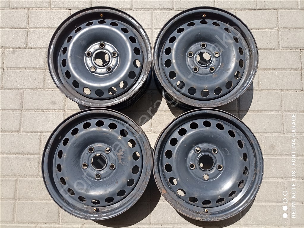 5x112 15" Volkswagen használt lemezfelni garnitúra (625) 1. kép