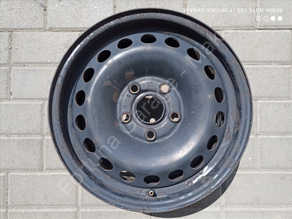 5x112 15" Volkswagen használt lemezfelni garnitúra (625) 6. kép