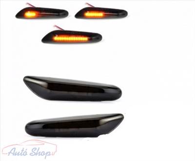 BMW E46 , E87 , E60 ,E61 fényes fekete ledes irányjelző , index E60,E61,E81,E82,E88,E87,E90,E91,E92,E93