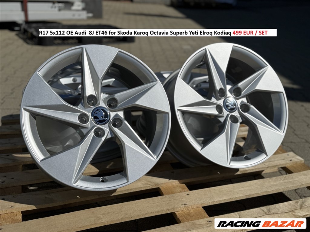 R17 5x112 OE Audi  8J ET46 for Skoda Karoq Octavia Superb Yeti Elroq Kodiaq 1. kép