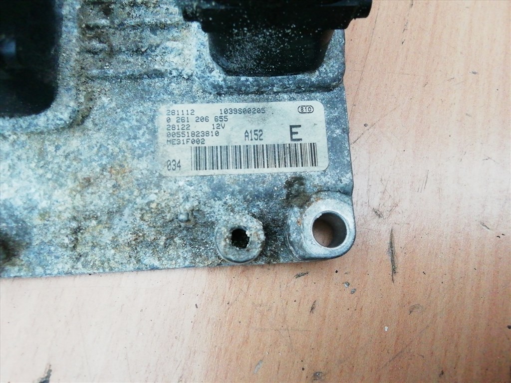 Fiat Stilo 2,4 20v benzin Motorvezérlő 0261206655 , 55182381 3. kép