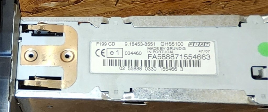 171946 Fiat Grande Punto  2005-2009 Grundig Cd-s rádió. Kód nincs hozzá!!!!!! 735410727 2. kép