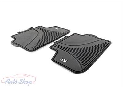 Gyári BMW G30 G31 Allweather tépőzáras fekete hátsó gumiszőnyeg szett 51472414219