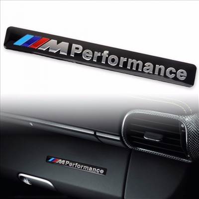 BMW M PERFORMANCE ALUMÍNIUM EMBLÉMA 