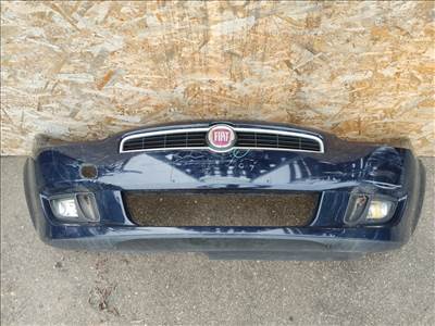 168427 Fiat Bravo 2007-2014 sötétkék színű első lökhárító, a képen látható sérüléssel 735414394