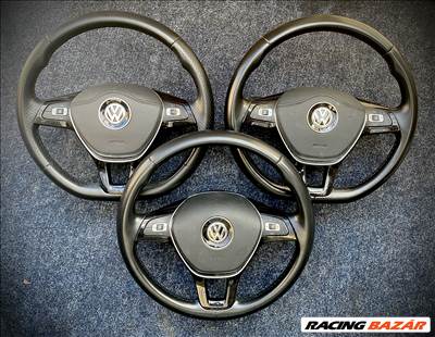 Eladó Vw, volkswagen mk7-es hibátlan műanyag és bőr  kormány. 2013-22. Akár cserélve. Bp/posta