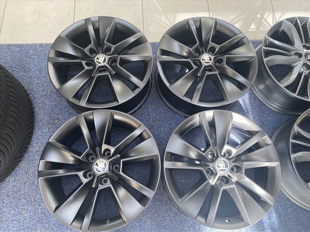 (3666) Skoda gyári 17 alufelni felni, 5x112, Kodiaq Octavia 3. kép