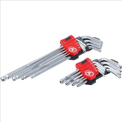 BGS Derékszögű imbuszkulcs készlet, hosszú kivitel, T-Star (Torx-hoz) T10 - T50 / hatszögletű 1.5 - 10mm, 18 db-os - BGS-822