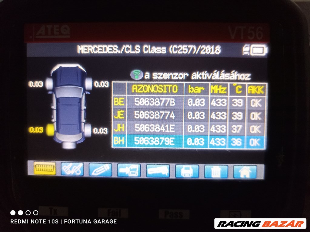 5x112 19" RVS használt alufelni garnitúra + TPMS 10. kép