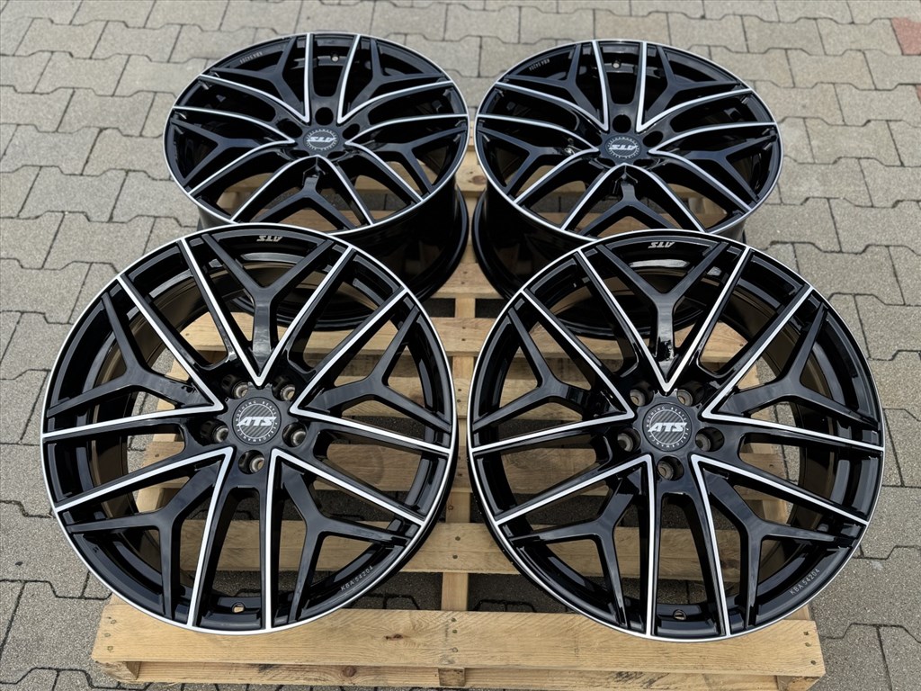 R20 5x112 (66,5) ATS PASSION 8.5J ET28 diamant-schwarz frontpoliert új alufelnik felnik 3. kép