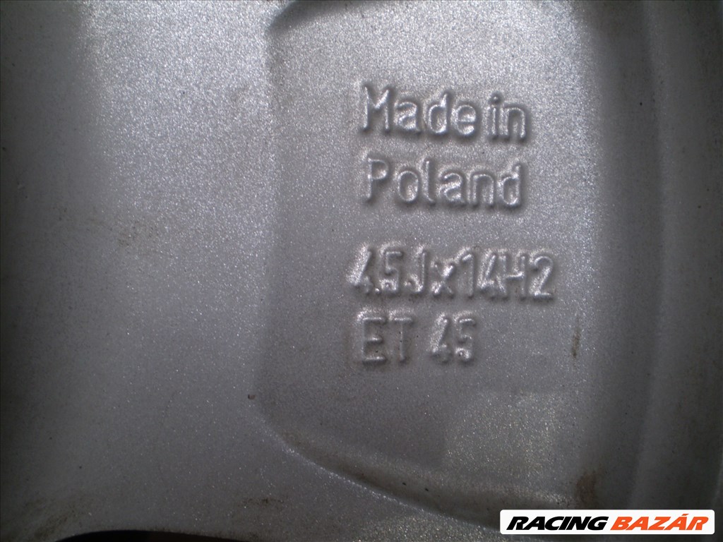  4x100 lyukosztású 14" újszerű alufelni, rajta 165/60 újszerű Taurus nyári gumi 10. kép