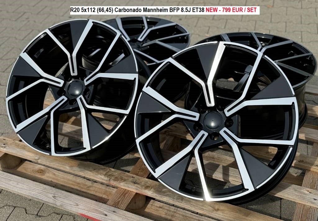 R20 5x112 (66,45) Carbonado Mannheim BFP 8.5J ET38 új alufelnik felnik 2. kép