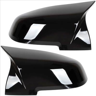 BMW 1 F20 F21 tükörburkolat szett (fényes fekete) 2012-2016