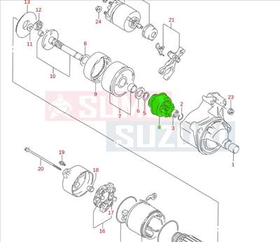 Suzuki Swift önindító bendix 31320-60B50