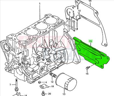 Suzuki Vitara SE416 kuplung lemez alsó 11320-60A00