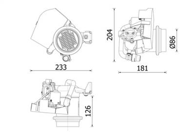 MAHLE CE 40 000P - Hűtő, kipufogógáz-visszavezetés AUDI SEAT VW