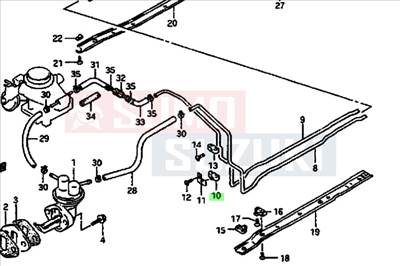 Maruti 800 benzincső tartó bilincs 15815-84001