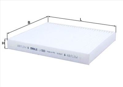 MAHLE LA 569 - pollenszűrő ASTRA CHERY CHRYSLER DODGE FIAT JEEP LANCIA RAM ZAZ