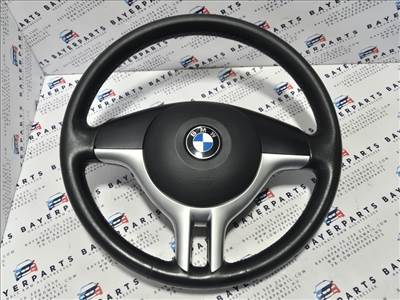 BMW E46 E39 X5 dupla pálcás képálcás kormány bőrkormány bőr sport kormány - kopott
