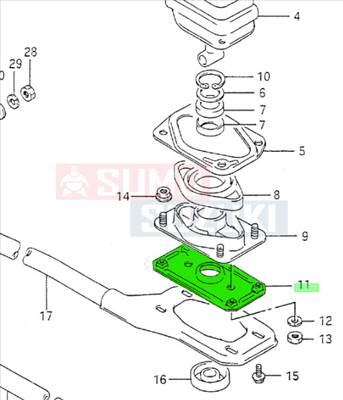 Suzuki Swift Sebváltókar tartó lemez 28190-60B00