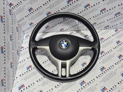 BMW E46 E39 X5 dupla pálcás képálcás kormány bőrkormány bőr sport kormány - kopott