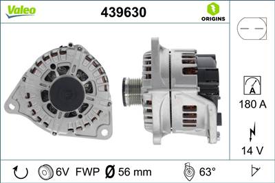 generátor VALEO 439630 for IVECO, CITROËN, PEUGEOT, FIAT, …