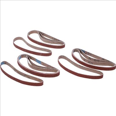 BGS Csiszolószalag készlet BGS 8853-hoz, 10mm x 330mm, K60-K120, 12 db - BGS-8853-1