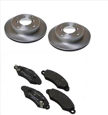 Suzuki Swift féktárcsa és fékbetét szett 1998-2003 1.0-1.3 Nipparts vagy Optimál tárcsák és Nipparts betétek (OPT BS-3990C, J3308006,